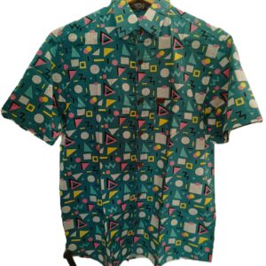 360 CAMISA GEOMETRIA GREEN