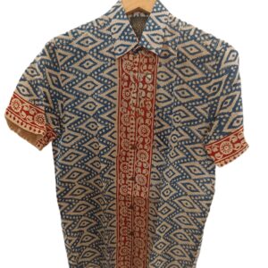 CAMISA ETNICA BLUE/RED