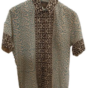 CAMISA ETNICA SKY/BLK