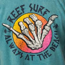 REEF CAMISETA REEF-GRIM GRAPHIC SS TEE TURWH - TURQ/WHITE