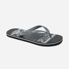 REEF CHANCLA MEN SEASIDE PRINTS GREY BOTANICAL