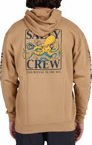 SALTY CREW SUDADERA  INK SLINGER SANDSTONE