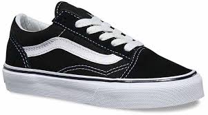 VANS KIDS OLD SKOOL BLACK TRUE WHITE