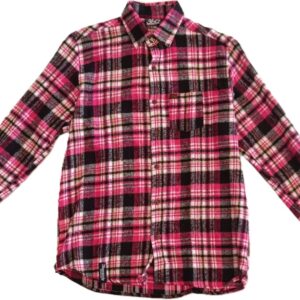 360 CAMISA M/L FRANELA ROSA