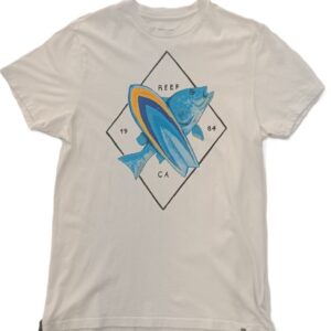 REEF CAMISETA BOARD/FISH BRIGHT WHITE 2ª MANO