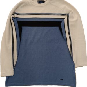 QUIKSILVER JERSEY BLANCO Y CELESTE 2ª MANO